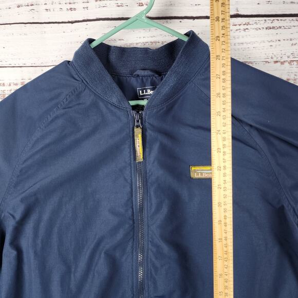 LL Bean Jacket Men's‎ Size XLT Tall Blue 3 Season Bomber Jacket Fleece Lined - Picture 7 of 7